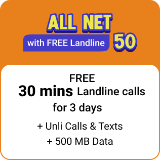 ALLNET w/ FREE Landline 50